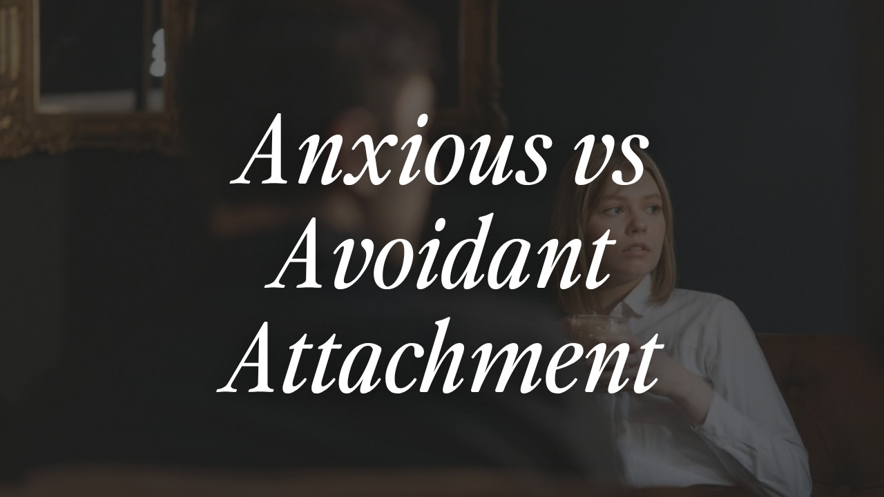 Anxious vs avoidant attachment, a woman sitting apart from her partner